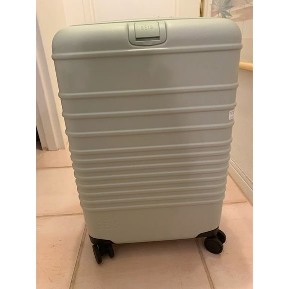 BEIS Bags Nwt Beis Carry On Matcha Green Suitcase Roller Bag Poshmark